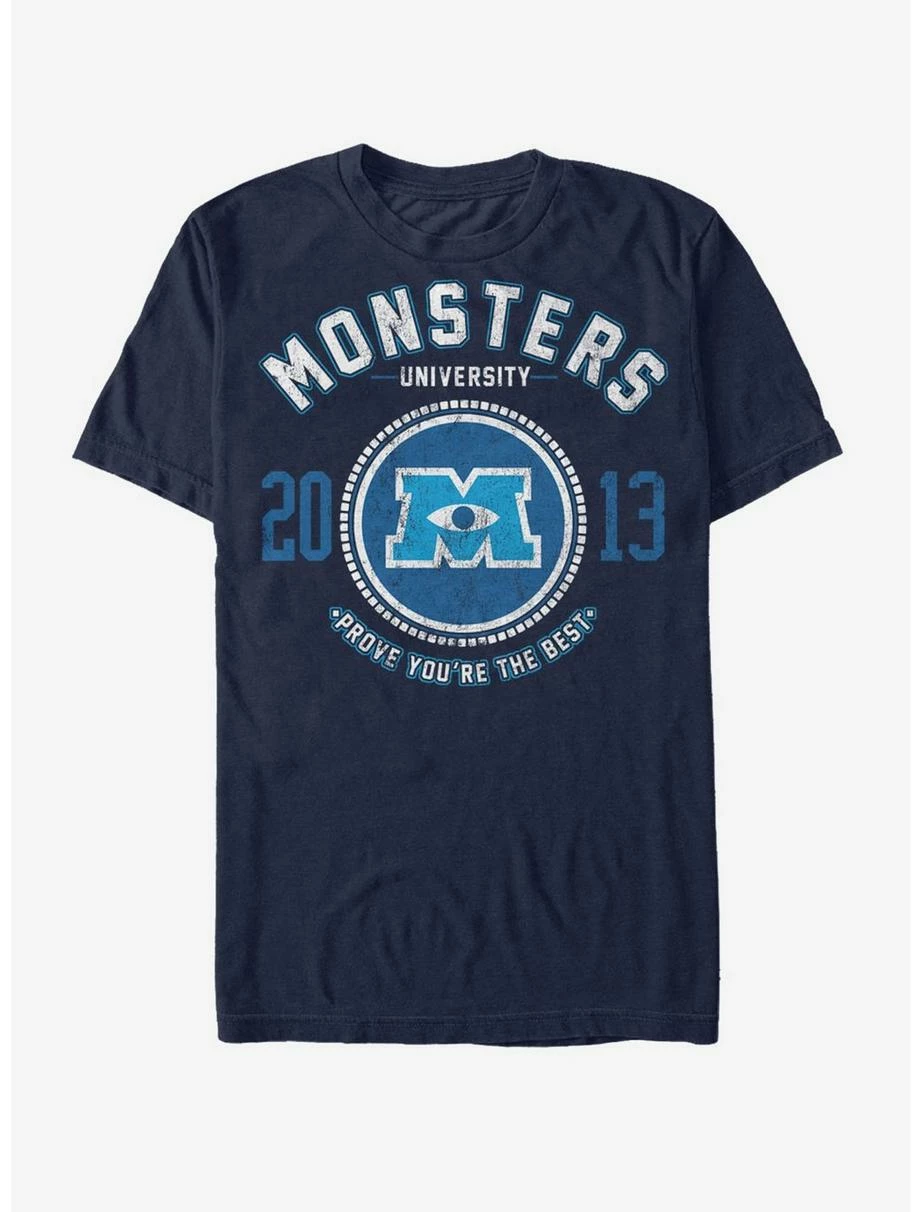 Movies Disney Monster's Inc Best College Logo T-Shirt 1 Movies Disney Monster's Inc Best College Logo T-Shirt