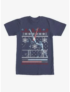 Movies Star Wars Ugly Christmas Sweater Duel T-Shirt