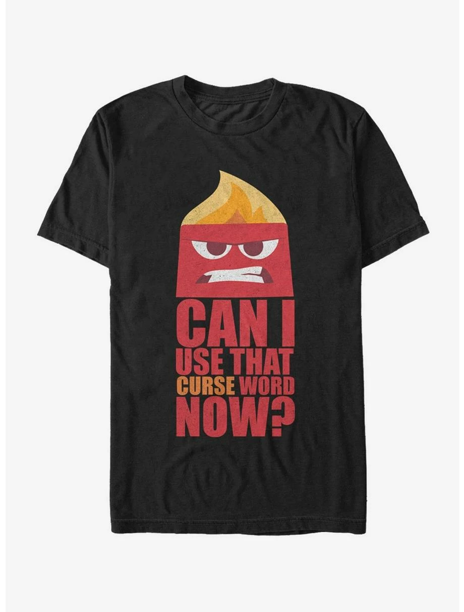 Movies Disney Pixar Inside Out Anger Can I Use That Curse Word Now T-Shirt 1 Movies Disney Pixar Inside Out Anger Can I Use That Curse Word Now T-Shirt