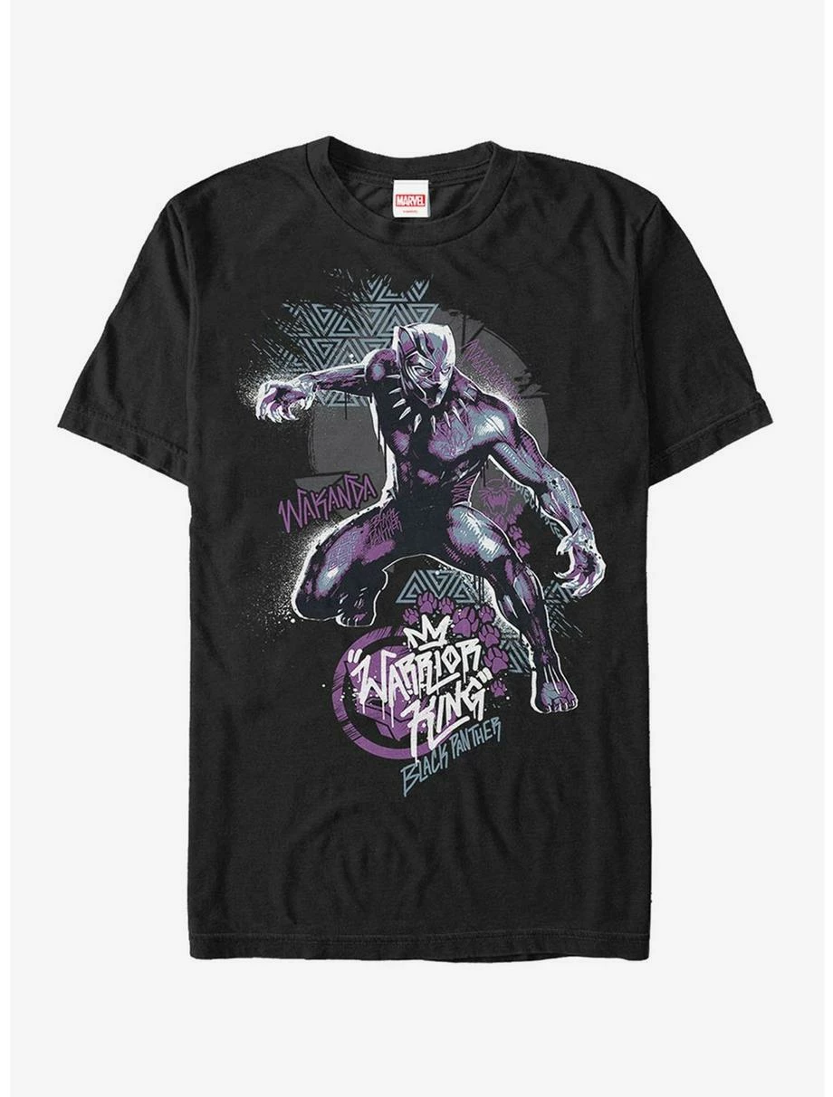 Movies Marvel Black Panther 2018 Paw Prints T-Shirt 1 Movies Marvel Black Panther 2018 Paw Prints T-Shirt