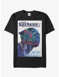 Movies Marvel Black Panther Rise Of Comic Book Cover T-Shirt