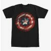 Movies Marvel Captain America Shield Flag T-Shirt
