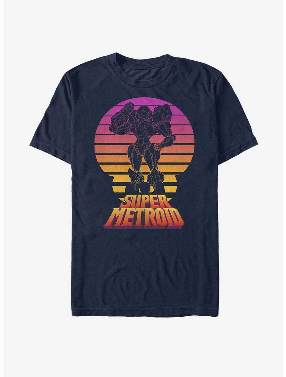 Nintendo Super Metroid Retro Fade T-Shirt 1 Nintendo Super Metroid Retro Fade T-Shirt