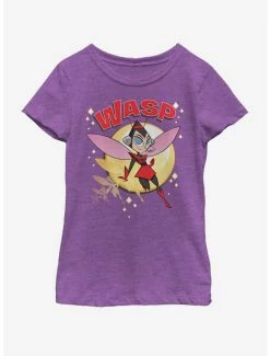 Marvel Wasp Retro Zoom Youth Girls T-Shirt
