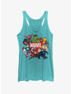 Marvel Avengers Group Marvel Retro Womens Tank Top