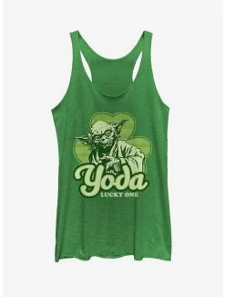Star Wars Yoda Lucky Retro Womens Tank Top