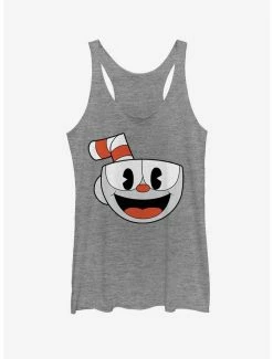 Cuphead Retro Face Womens Tank Top