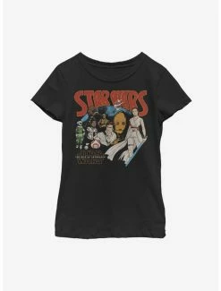 Star Wars Episode IX The Rise Of Skywalker Retro Buddies Youth Girls T-Shirt