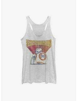 Star Wars Episode IX The Rise Of Skywalker BB8 Retro Womens Tank Top