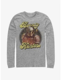 Star Wars The Mandalorian Bounty Retro Long-Sleeve T-Shirt