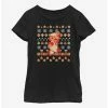 Nintendo Super Mario Retro Jump Christmas Pattern Youth Girls T-Shirt