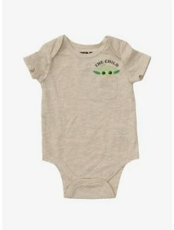 Movies Star Wars The Mandalorian The Child Pocket Infant One-Piece - BoxLunch Exclusive