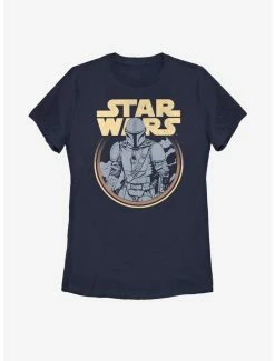 Star Wars The Mandalorian Retro Mando Womens T-Shirt