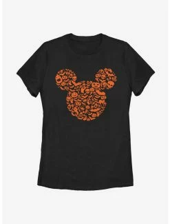 Television Disney Mickey Mouse Mouse Ears Halloween Icons Womens T-Shirt
