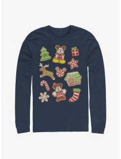 Television Disney Mickey Mouse Gingerbread Mouse Long-Sleeve T-Shirt