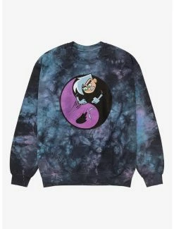 Television Danny Phantom Danny & Ghost Fight Tie-Dye Crewneck - BoxLunch Exclusive