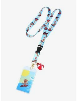 Movies Loungefly Marvel Guardians Of The Galaxy Little Groot Beach Lanyard - BoxLunch Exclusive