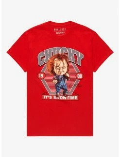 Movies Child's Play Chucky Baseball Caricature T-Shirt - BoxLunch Exclusive
