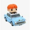 Movies Funko Pop! Rides Harry Potter Ron Weasley In Flying Car Vinyl Figure
