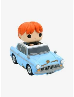Movies Funko Pop! Rides Harry Potter Ron Weasley In Flying Car Vinyl Figure