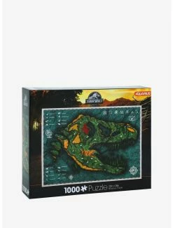 Television Jurassic World T-Rex Map 1000-Piece Puzzle