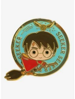 Movies Loungefly Harry Potter Chibi Circle Frame Enamel Pin - BoxLunch Exclusive