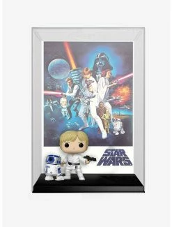 Movies Funko Pop! Movie Posters Star Wars: Episode IV - A New Hope Luke Skywalker With R2-D2 Vinyl Figures