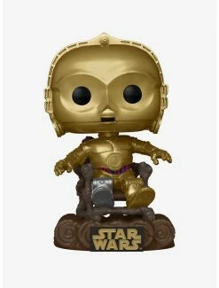 Movies Funko Pop! Star Wars Return Of The Jedi 40th Anniversary C-3PO In Chair Vinyl Bobble-Head