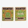 Movies Shrek Fiona & Shrek Wanted Sign Enamel Pin Set