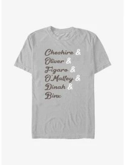 Television Disney Channel Cheshire, Oliver, Figaro, O'Malley, Dinah, Binx T-Shirt