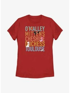 Television Disney Channel O'Malley, Mittens, Cheshire, Duchess, Toulouse Womens T-Shirt