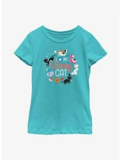 Television Disney Channel I Love Disney Cats Youth Girls T-Shirt