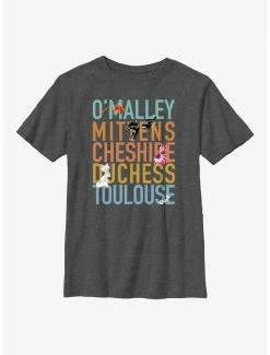 Television Disney Channel O'Malley, Mittens, Cheshire, Duchess, Toulouse Youth T-Shirt
