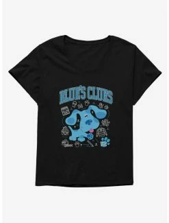 Television Blue's Clues Collegiate Font Icons Womens T-Shirt Plus Size