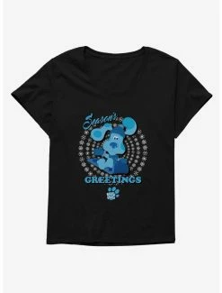 Television Blue's Clues Season's Greetings Womens T-Shirt Plus Size