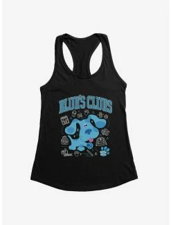 Television Blue's Clues Collegiate Font Icons Womens Tank Top