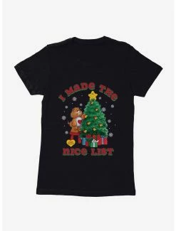 Television Care Bears I Made The Nice List Womens T-Shirt
