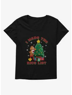 Television Care Bears I Made The Nice List Womens T-Shirt Plus Size
